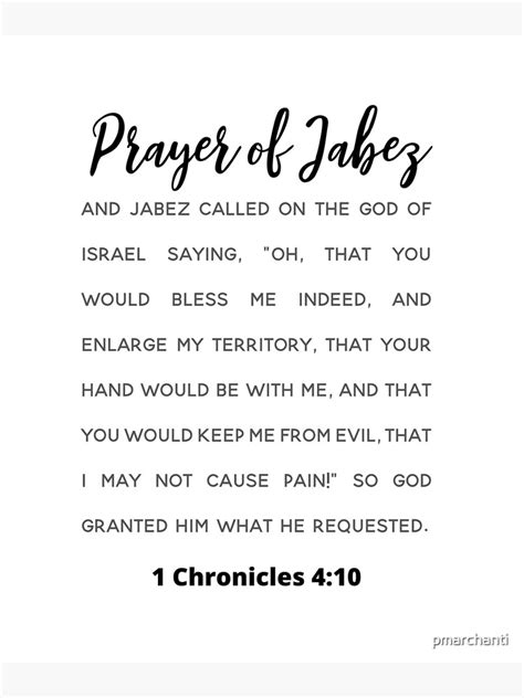 Prayer Of Jabez 1 Chronicles 410 Scripture Bible Verse Blessing