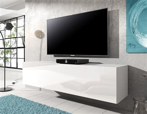 3 schubladen + 3 fächer. Tv Schrank Weiß Hochglanz Hängend Cabinetworlddesign von ...