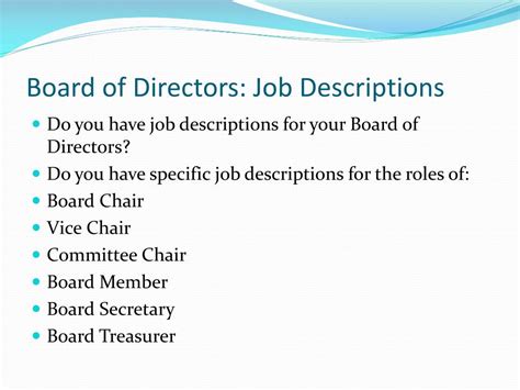 Ppt Non Profit Board Of Directors Powerpoint Presentation Free