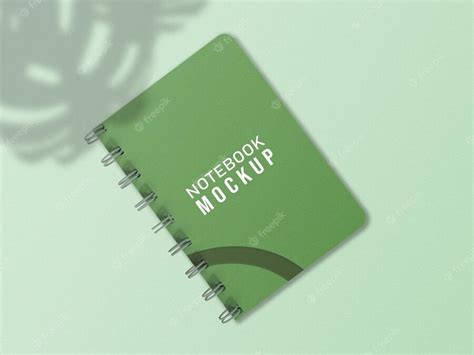 Premium Psd Spiral Notebook Mockup Template