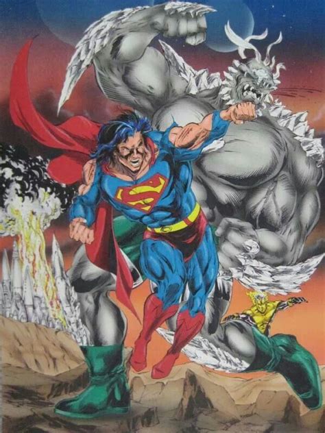 Superman Vs Doomsday Superman Comic Art Fictional Characters