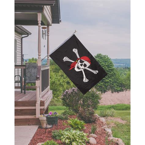 2 Pack 3x5 Foot Pirate Flag Jolly Roger Flag Banner Skull And
