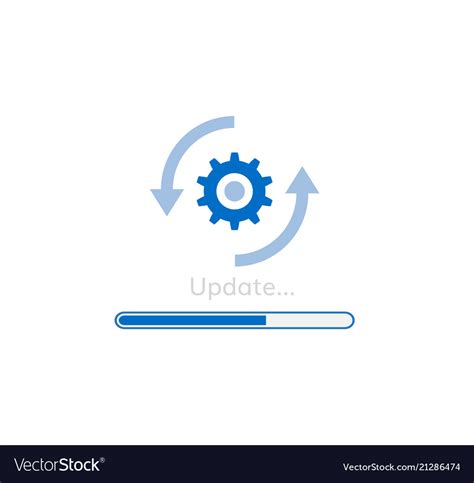 Upgrade Software Icon Update Program Royalty Free Vector