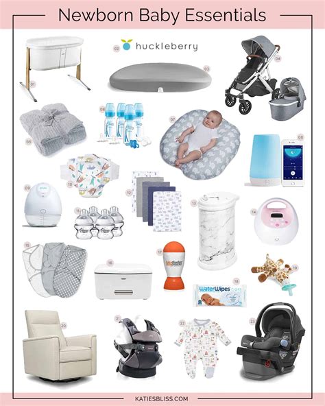Must Have Newborn Baby Essentials First Month Katies Bliss