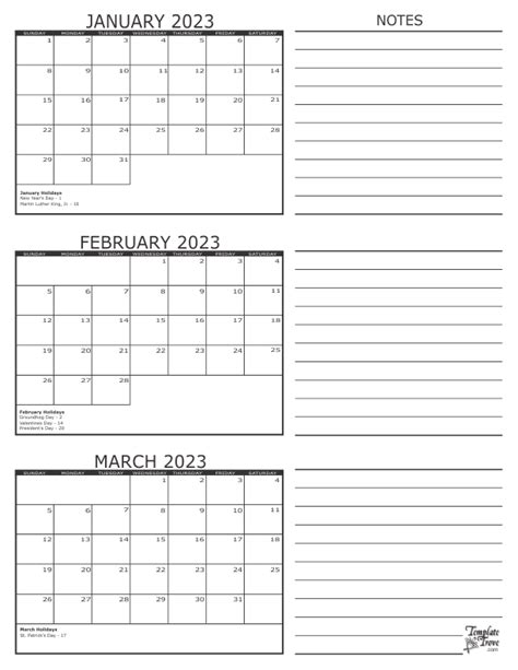 Download 2023 Printable Calendars Monthly 2023 Calendar Calendar Free