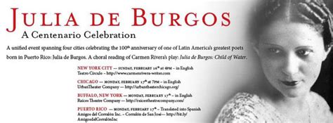 Play By Carmen Rivera Celebrates Julia De Burgos Red