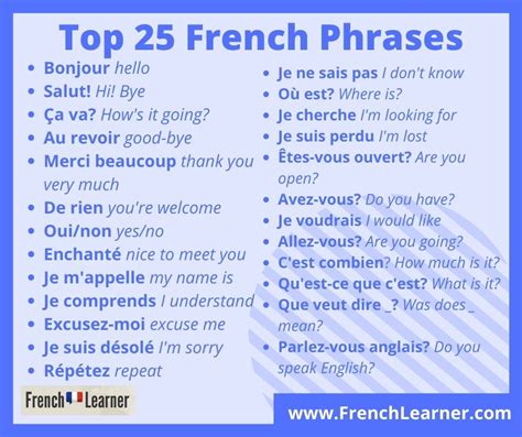 Top 100 French Phrases