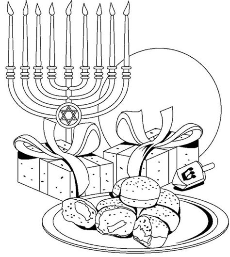 Printable Hanukkah Coloring Pages