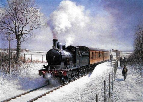 Winter Steam Painting By Don Breckon Train Art Steam Art Steam