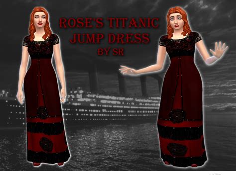 Srs Deep Thoughts Titanic Jump Dress For The Sims 4 By Sr