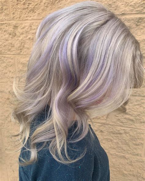Lavender Icy Blonde Long Hair Styles Fantasy Hair