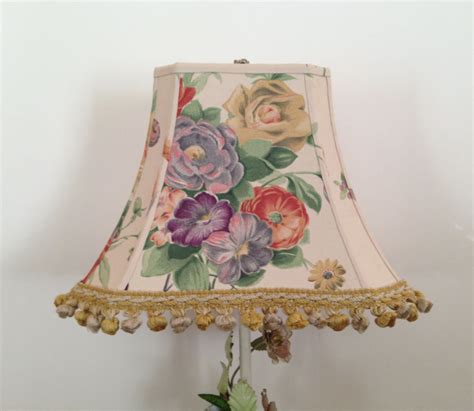 Rectangle Bell Lamp Shade Funky Floral Lampshade Unique Etsy Floral