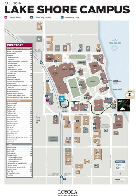 Loyola Water Tower Campus Map Map
