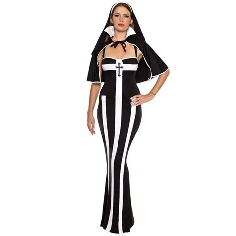 Sexy Women Crazy Arabia Nun Halloween Cosplay Costumes Erotic Deluxe