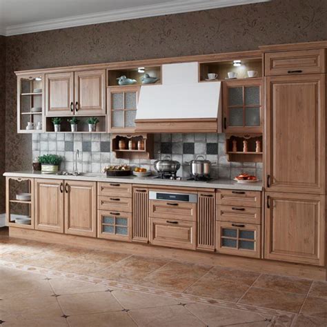 The kitchen cabinets on our list of top picks offer a varied range of space to suit your organizational needs. American country style solid wood kitchen cabinet