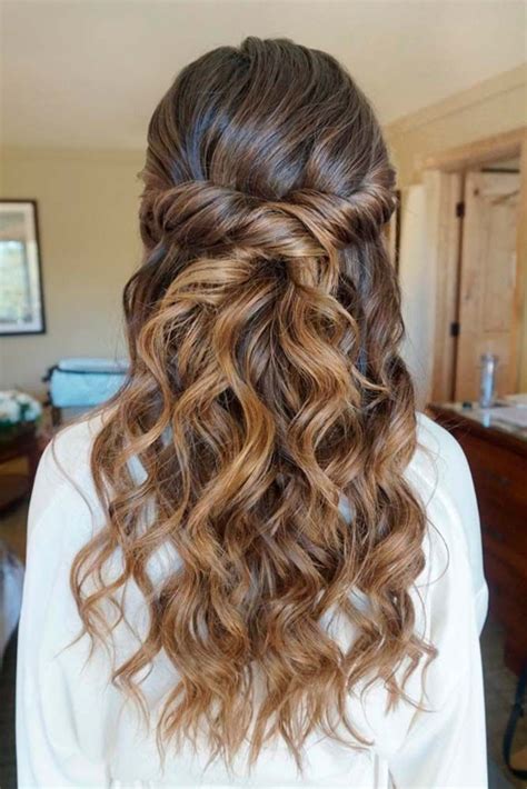 Bridesmaids Hairstyles Down Curly Hairstyles B