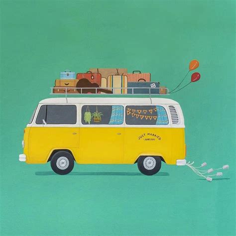 I really enjoyed painting this van a wedding present for my beloved friends @oscar_vinas and ...