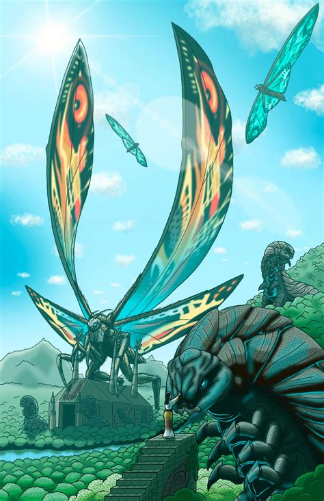 Mothra Queen Of The Monsters Redo By Christiancahalan On Deviantart Godzilla Wallpaper