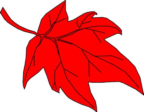 Red Leaf Autumn Clip Art At Vector Clip Art Online Royalty