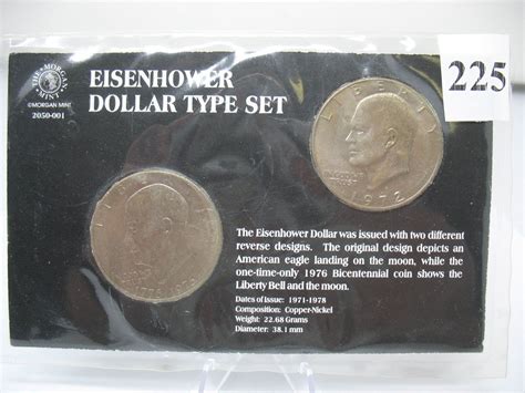 Us Eisenhower Dollar Type Set Schmalz Auctions