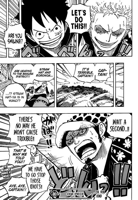 Poor Law Xd One Piece Chapter 914 Page 18 Manga Anime One Piece One
