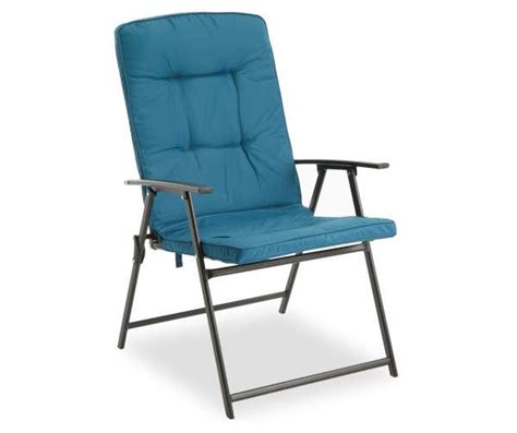 Real Living Sea Blue Oversize Padded Folding Chair Big Lots Outdoor