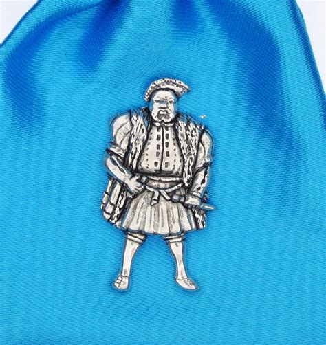 King Henry The Eighth Pewter Pin Badge Pageant Pewter