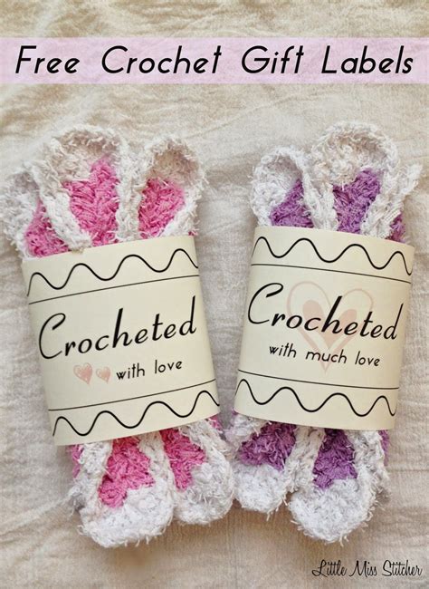Free Printable Crochet Gift Labels Printable Care Labels For Crochet