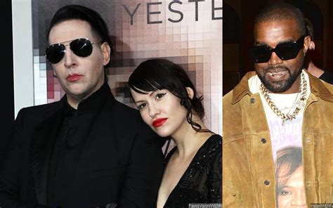 marilyn manson and wife attend kanye west s sunday service in first