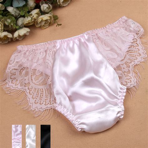 hot pure silk lace panties women 100 mulberry silk sexy low waist briefs m l xl free shipping