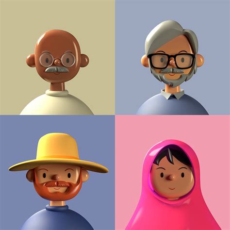 Toy Faces Library — Diverse 3d Avatars Behance