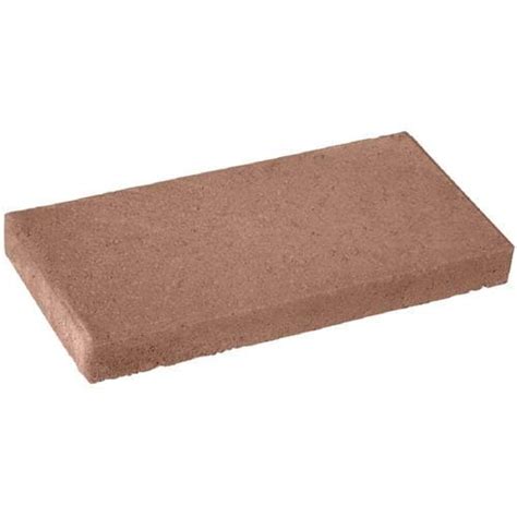 Rectangle Red Concrete Patio Stone Common 8 In X 16 In Actual 763