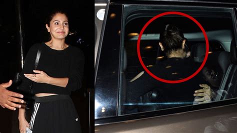 Virat Kohli And Anushka Sharma Caught Kissing Goodbye On Camera Youtube