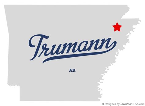 Map Of Trumann Ar Arkansas