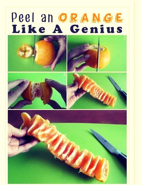 Genius Way To Peel An Orange Musely