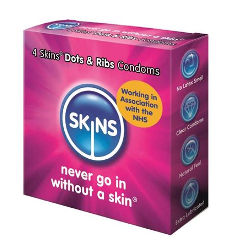 Skins Dots And Ribs Condoms 4 Per Pack From Ocado