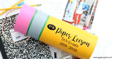 Diy Back To School Time Capsule Giggles Galore
