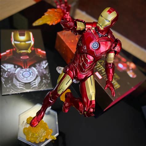 Action Figure Homem De Ferro Iron Man Mark Iv Vingadores Avengers Marvel Escala Zd Toys