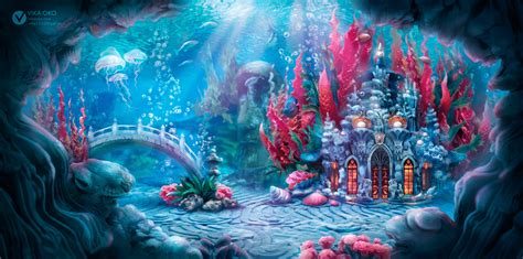 Concept Art Of Underwater Mermaid Palace On Behance