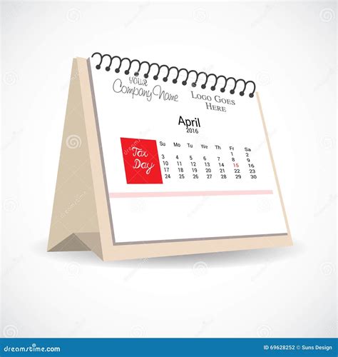 Happy Tax Day Stock Illustration Illustration Of Time 69628252