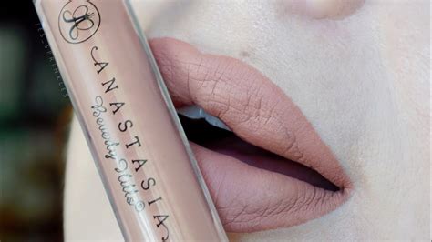 Anastasia Beverly Hills Stripped Liquid Lipstick Lip Swatch Jes
