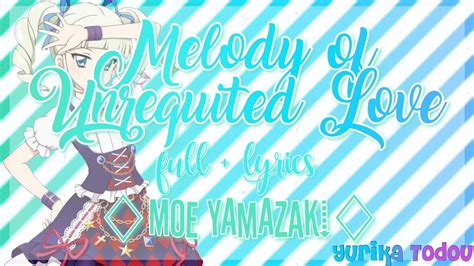 Unrequited love / 暗恋橘生淮南released date. Melody of Unrequited Love Full + Lyrics Moe Yamazaki - YouTube