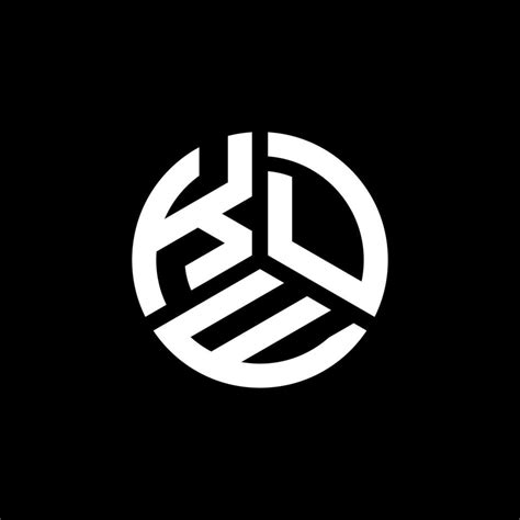 Diseño De Logotipo De Letra Kde Sobre Fondo Negro Concepto De Logotipo