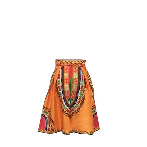 2021 2017 New Style African Womens Skirt Girl Printed Dashiki Hight Waist Skirt Traditional Wax