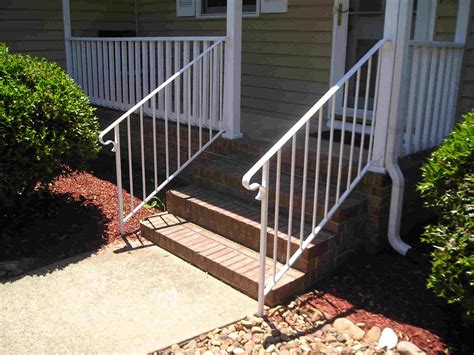 Iron stair railings level masonry screws and drill bit concrete concrete mixing tub impact driver scrap wood for frame trowel or dry wall knife for concrete. Wrought Iron. - Porch Railings , Stair Rails for Homes ...
