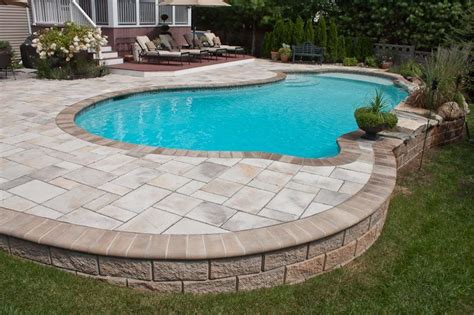 When it comes to designing your ideal pool deck, the options are almost unlimited. Love this pool deck | Semi Inground Pools | Pinterest ...