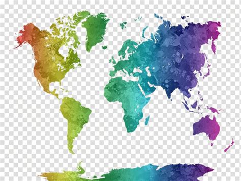 Watercolor World Map Clipart Free Cliparts Download Images On