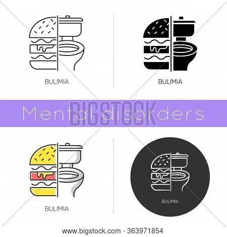 Bulimia Icon Eating Vector Photo Free Trial Bigstock