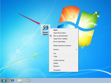 How To Add An Internet Explorer Icon To The Desktop In