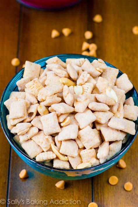 Mix everything together with a spatula, and then pour the chocolate coated cereal and 3/4 cup of powdered sugar in a bag. Butterscotch Peanut Butter Muddy Buddies | Puppy chow recipes, Chex mix recipes, Snacks